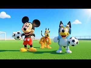 🌞 Mickey Mouse Day Out with Bluey Cartoon 🐭🐶 | Fun Adventure for Kids