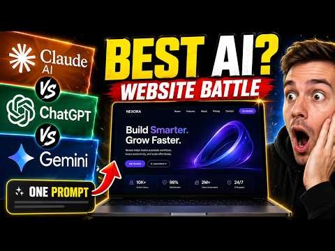 Claude vs ChatGPT vs Gemini: Who Can Create the Best Website?