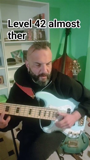 Mark king level 42 almost ther #music #level42 #slapbass #groove #80smusic #basscover