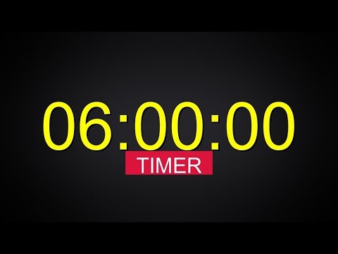 6 Hours Timer ⏳ Study, Focus & Sleep (Black Screen)