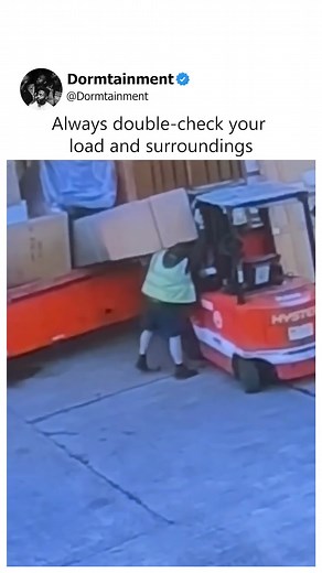Watch this forklift operator’s day go from smooth to chaotic in seconds! | Dormtainment