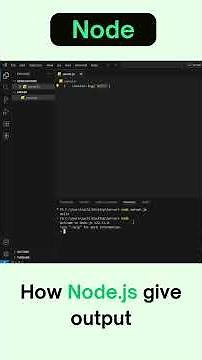 How Node.js Shows Output in Terminal ⚡ | REPL Explained #shorts #srprogramist