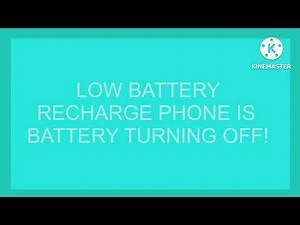 Low battery empty alert collection Kinemaster 2023 Remake