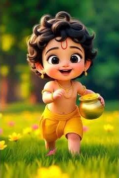 makhan le kar bhagte hue Krishna,#nandgopalpremi #shortvideo