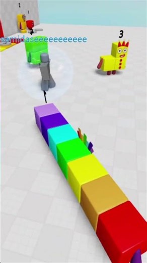 super wide NumberBlock seven #numberblocksquarterband #numberblocks