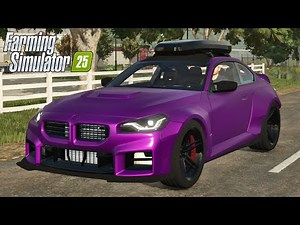 FS25 - 2025 BMW M2 - NEW CAR MOD for Farming Simulator 2025 ROLEPLAY | FS25 GAMEPLAY