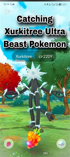 Catching Xurkitree Ultra Beast Pokemon#ultrabeast#pokemon#pokemongo#pokémon#legendarypokemon
