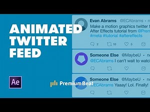 Animate a Twitter Conversation in After Effects | PremiumBeat.com