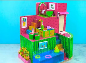 759K views · 14K reactions | DIY Miniature Cardboard House | DIY Barbie | Facebook