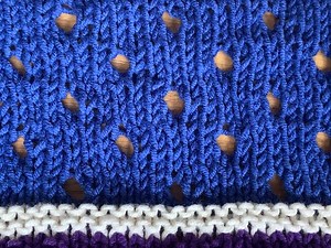 leren breien: Breisteken sjaal; Breisteek 6: Simpel oogjeskant breien