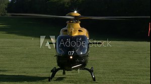 Police helicopter taking off