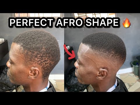 How to Cut a Perfect Afro Round Cut (Step-by-Step Barber Tutorial) ✂️🔥