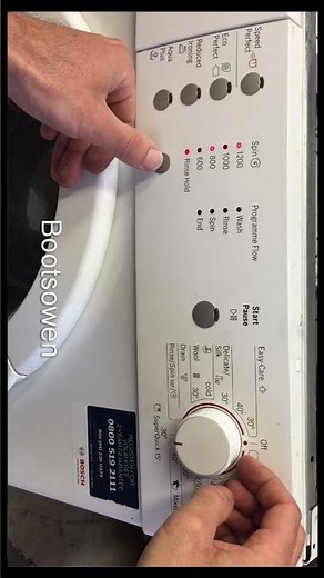 Bosch Classixx 6: How to clear error code WAE24167 UK47 Varioperfect washing machine