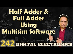 Half Adder and Full Adder in Multisim Software Video Lecture | Crash Course for GATE Instrumentation Engineering