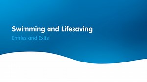 Swimming & Lifesaving - Stride-in Entry