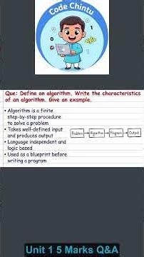 Algorithm and its example JNTUK 5Marks