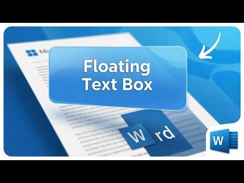 How to add a floating text box in word || BACK-SPACE