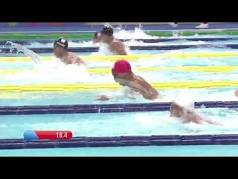 FINAL OF MEN'S 50M BREASTSTROKE SWIMMING AT PON XX PAPUA 2021
