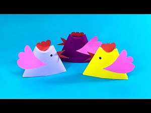 🐔 How To Make Chicken Finger Puppet Origami