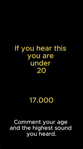 Can You Hear This Sound? 👂 Age Reveal Test