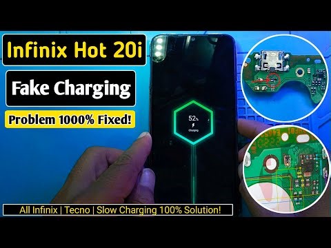 Infinix Hot 20i {X665E} Fake Charging Solution | All Infinix | Tecno | Slow Charging 100% Fixed!