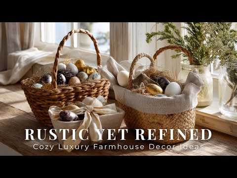 Rustic Yet Refined | Cozy Luxury Farmhouse Decor Ideas for a Timeless Easter Home