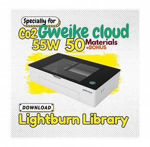 Lightburn Materials Library Optimized for Gweike Cloud 55W CO2 Laser – 50  Materials | Engrave & Cut Settings | Digital Download - Etsy