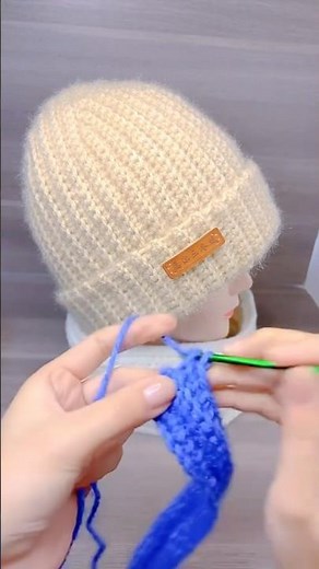 How to make crochet beanie hat tutorial for beginners #crochetpattern #beaniehat #crochetsweater