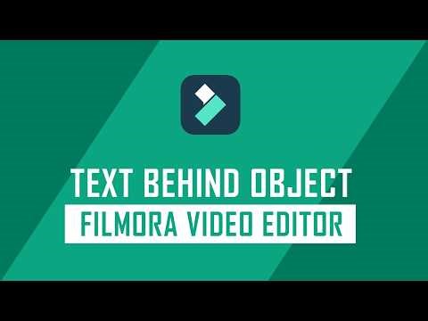 How to Create Text Behind Object on Filmora | Filmora Tips