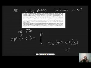 AD - Dynamic Programming (Poems in 2D Backwards)