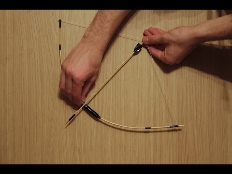 How To Make a Simple Bow and Arrows with Sticks - DIY