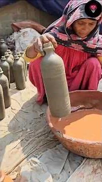 “🧱 How Clay Water Bottle is Made? 🌿 Handmade Process | Keeps Water Naturally Cool”