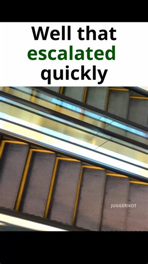 juggerNOT on Instagram: "This goofy ahh meme takes the classic “well that escalated quickly” phrase and makes it hilariously literal, with an escalator and a random medieval well appearing out of nowhere. Paired with the Taco Bell meme sound, it turns a simple pun into a dramatic jump-scare punchline. If you enjoy literal humor, unexpected edits, or cursed escalator videos, this one will definitely hit your funny bone. Follow if you found this funny! #memes #funny #comedy #humor"