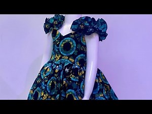 How to cut and sew simple ankara dress for a baby girl. beginner friendly
