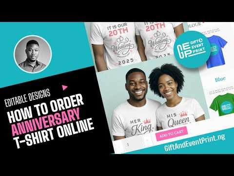 How To Order Personalize Couple Anniversary T-shirt