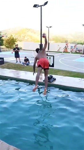 INSANE POOL DUNK CONTEST