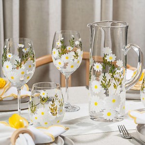Daisy Painted Wine Glasses Hand Painted Wine Glass for Mothers Day Gift Spring Decor Painted Flower Wine Glasses Mothers Day Gifts for Mom - Etsy