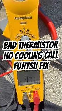 Fujitsu Thermistor Replacement. Don't sleep on those thermistors. No Cooling Call. #HVAC #Fieldpiece