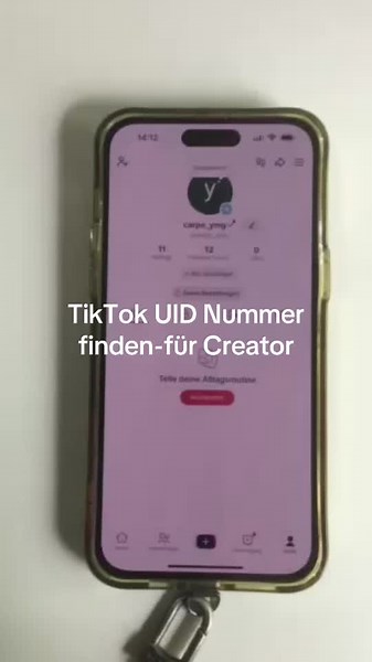 So findest du deine TikTok UID Nummer als Creator