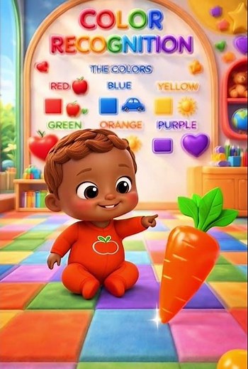 Learn Colors for Kids | Green, Orange, Purple & Pink 🌈 | Next Color Coming! | Baby Brainy TV