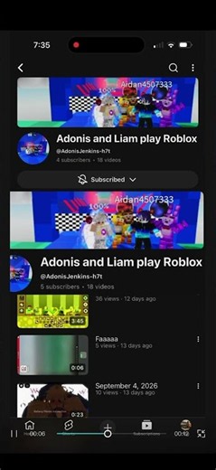 Subscribe to Adonis and Liam play Roblox