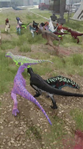 30 Raptors vs. ONE Carno... 😭🦖 #theisle #theislegameplay #theisleevrima #dinosuar #dinosaurgames