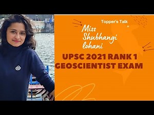 Upsc geoscientist exam preparation strategy by AIR 1 Shubhangi lohani #upsc #geoscientistexam