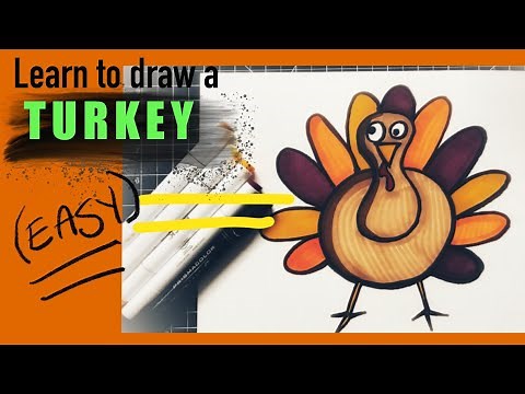 How to draw a turkey | drawing lessons for kids