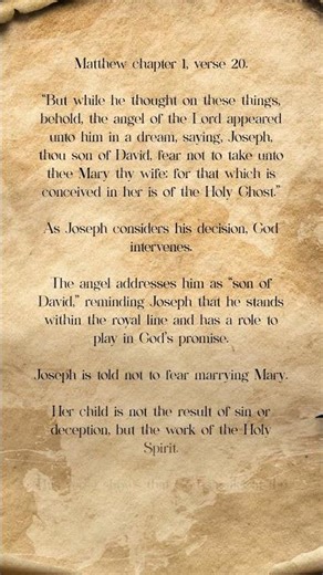 Matthew 1:20 Explained | The Scripture Scroll #bible #biblestudy #scripture