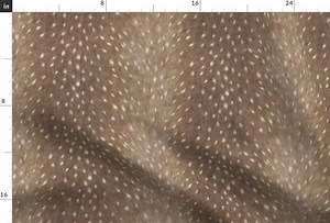 Deer Spots Fabric - Soft Deer Taupe by Willowlanetextiles - Fawn Animal Print Woodland Earth Tone Fabric by the Yard by Spoonflower - Etsy