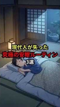 ㊗️2万再生!!【睡眠】夜ふかしするほど損する 江戸流「究極の安眠ルーティン」3選 #江戸時代 #雑学 #歴史