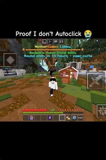Proof I don't Autoclick 😭 #minecraft #pvp #autoclicker