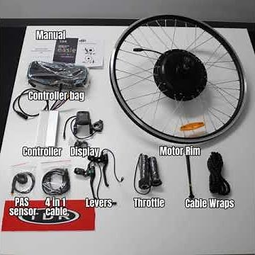 Unboxing TDR 1500W Electric Bike Conversion Kit with No Battery.