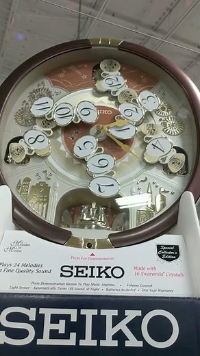 Seiko Melodies In Motion Clock QXM574BRH @ PineHog